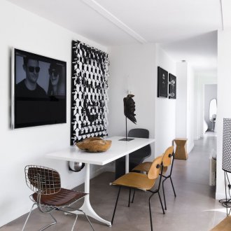 Weiße Wohnung Interieur