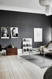 Weißer Innenraum in einer Studiowohnung