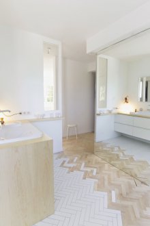 Weiße Innendekoration