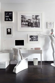 Weißes Techno Interieur