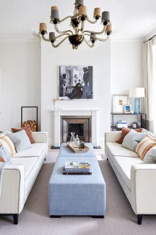 Weißes Interieur gemütlich