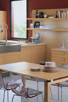 Светло кафяв цвят в интериора на кухнята