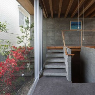 Bahagian dalaman Jepun dengan konkrit