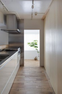 Bahagian dalaman Jepun dengan bunga