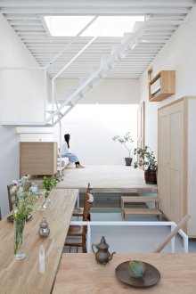 Bahagian dalaman Jepun di rumah dua tingkat