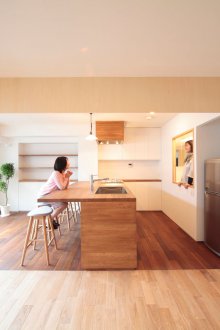 Dapur dalaman Jepun di dalam rumah