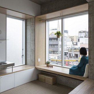 Interior Jepun dengan niche