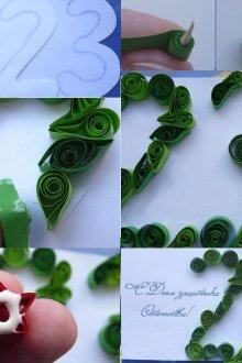 Kraf untuk 23 Februari quilling