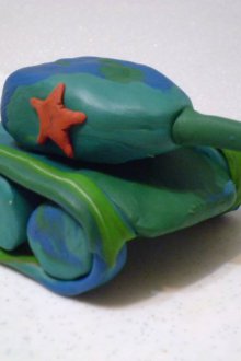 Kraf untuk 23 Februari dari plasticine