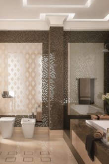 Кафява мозаечна баня