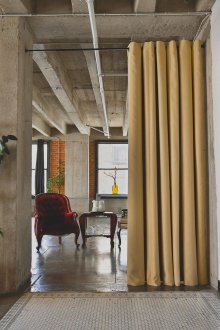 Зониране на завеси в еклектичен стил