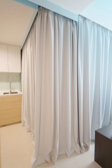 Зониране на завеси в кухнята