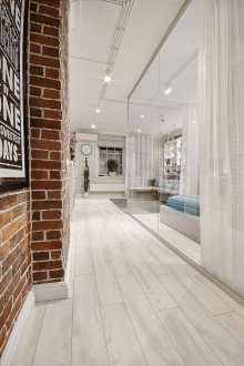 Зониране със завеси в стил лофт