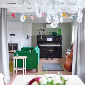 Зониране със завеси в стил Арт Нуво