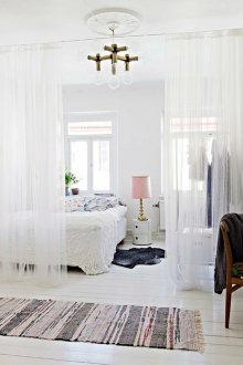 Зониране с пердета от органза