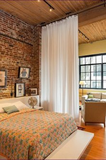 Зониране с прозрачни завеси