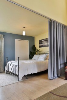 Зонирането на завесите синьо