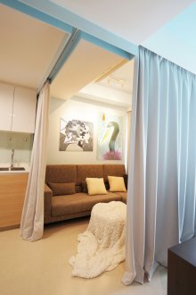 Зониране със завеси със скрит перваз