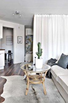 Зониране чрез пердета в студиото