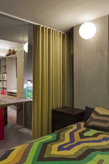 Зониране на завесите в зелено