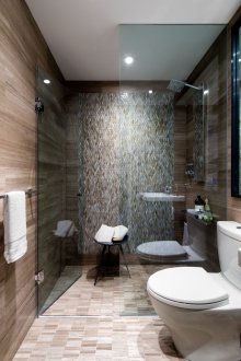 Wood pattern toilet tile