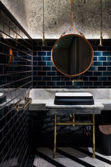 Industrial style toilet tile