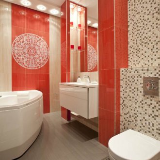 Combined toilet tile