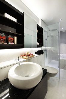 Natural stone toilet tile