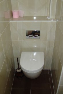 Sand toilet tile