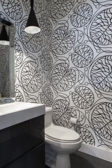 Abstrak kertas dinding tandas