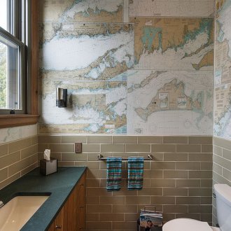 Geografi dinding tandas