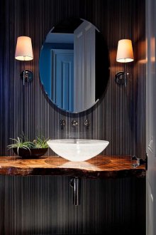 Kertas dinding tandas berjalur