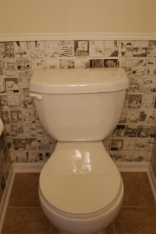 Wallpaper dalam tandas di bawah