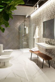 Reka bentuk bilik mandi yang besar