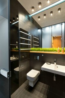 Studio pangsapuri 40 meter persegi dengan tandas