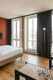 Khrushchev satu bilik dalam gaya perindustrian