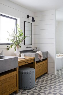 Интериорна преграда в банята