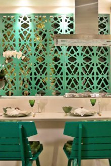 Интериорна преграда зелена