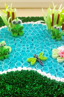 Kraf untuk 8 Mac tidak biasa dalam teknik quilling