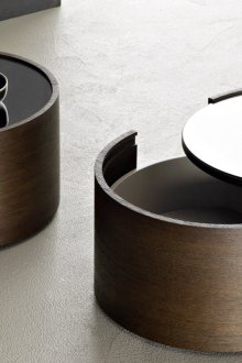 Round designer bedside tables