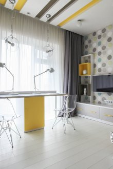 Children's layout for a boy and a girl