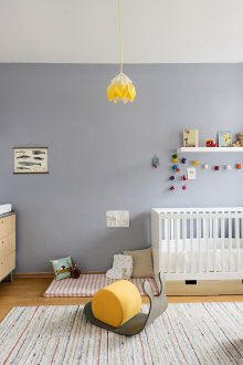 The layout of the nursery in the modern style