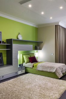 The layout of the nursery is large for a teenager