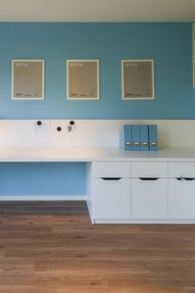 Children's layout with shelves