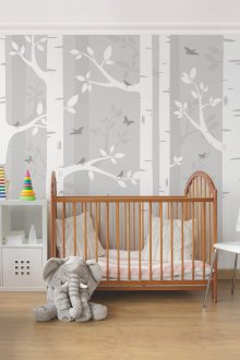 Scandinavian-style children's room layout