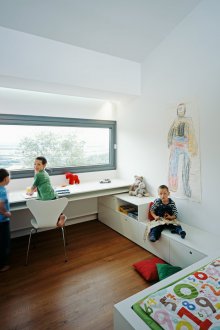 Layout of a children's room for three children