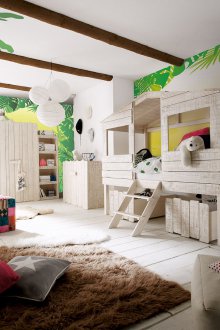 Layout tropical style children's room