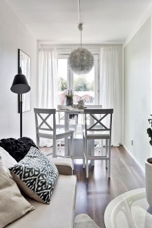 Two-room apartment with dining room