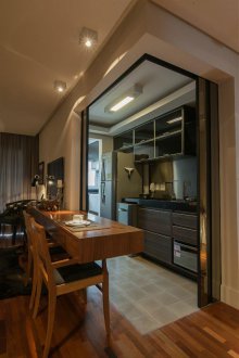 Дизайн на кухня за хол