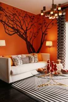 Оранжев интериор